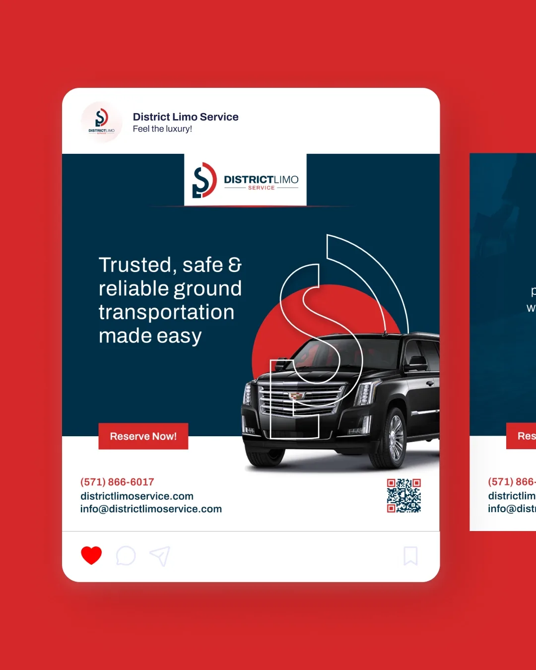District Limo Service social post
