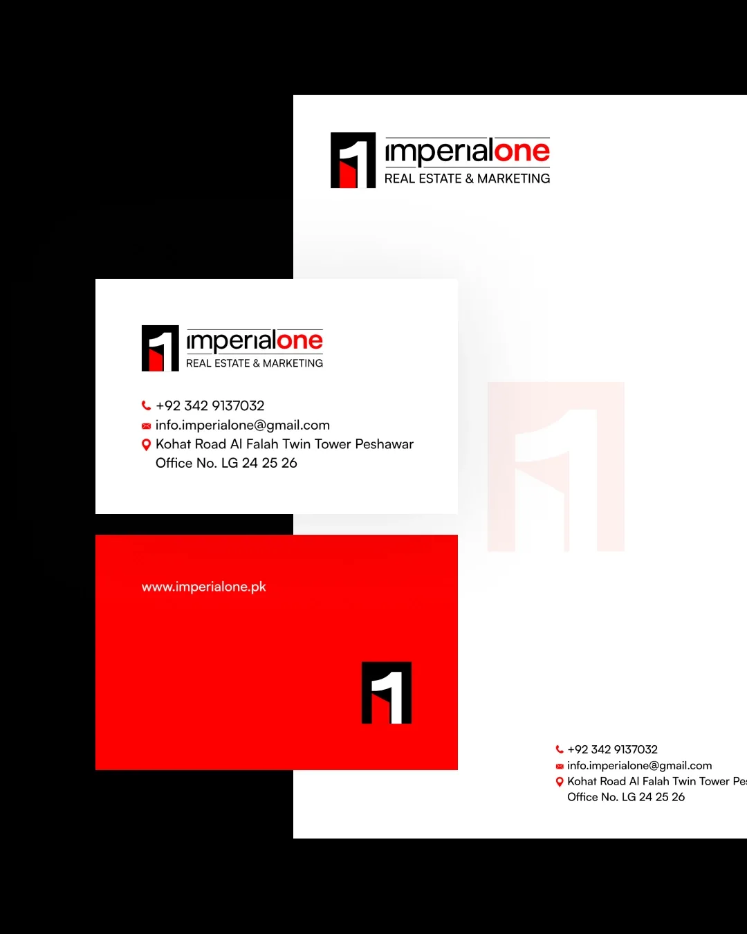 Imperial One business card and letterhead