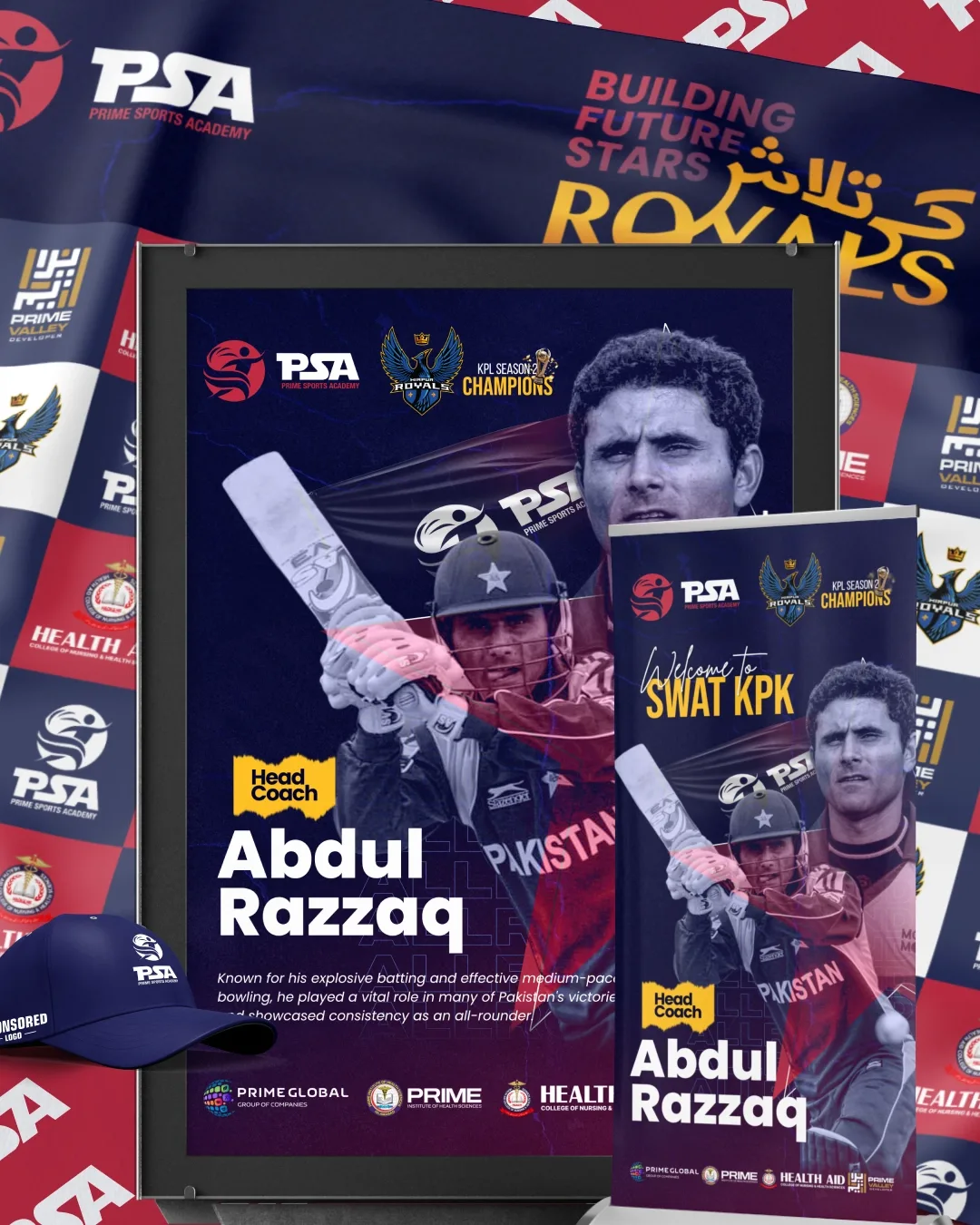 Prime Sports Academy campaign creative