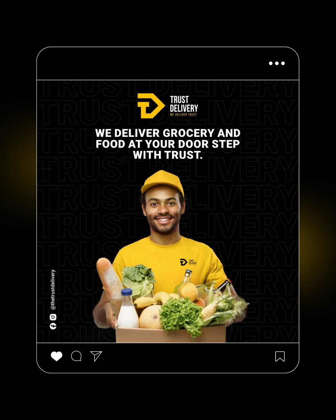 Trust Delivery Instagram post